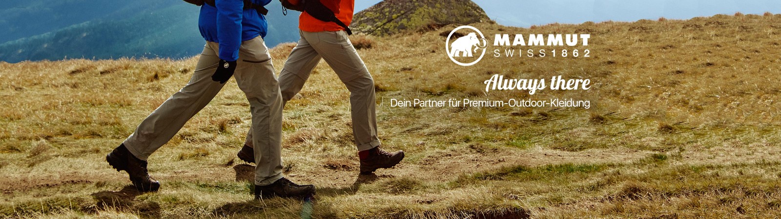 Always there - Mammut ist dein Partner für Premium-Outdoor-Kleidung..